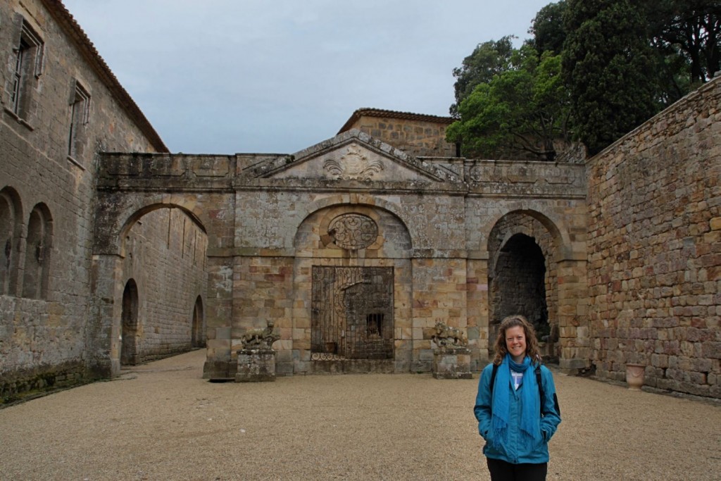 Patio de honor de la Abadía de Fontfroide