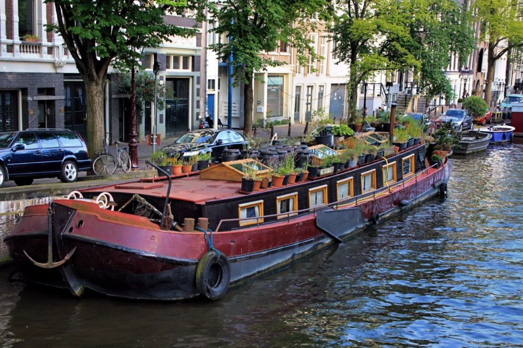 Casa flotante en Ámsterdam
