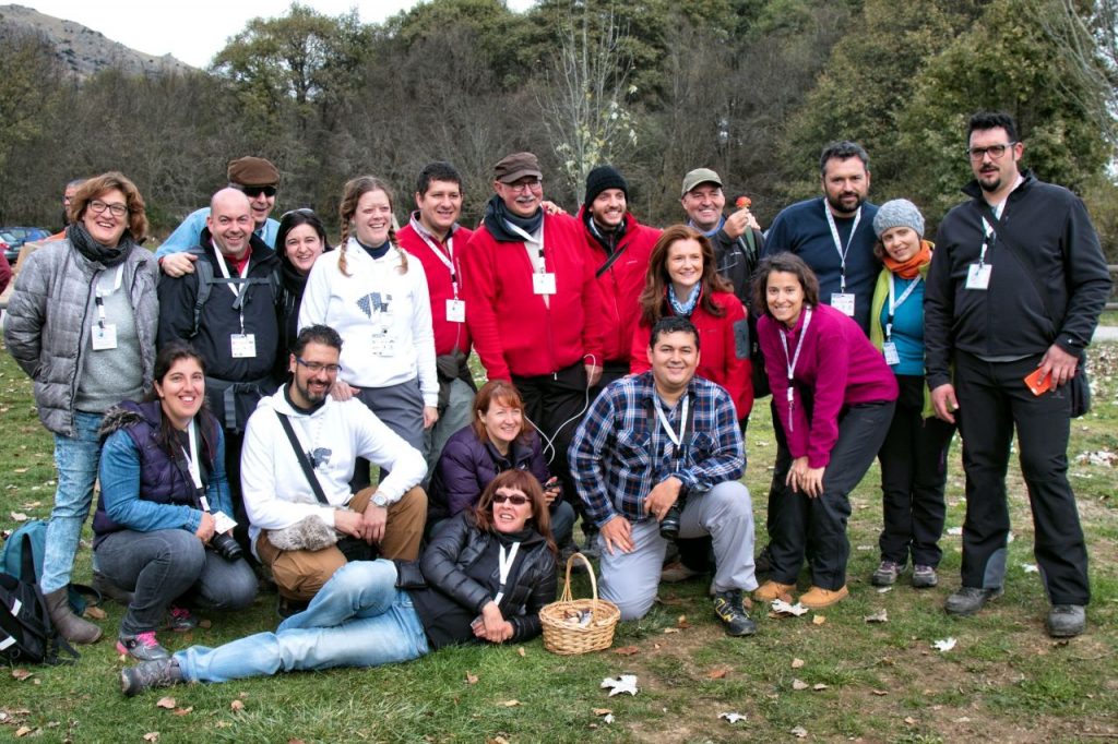 Foto de prensa en la #TuitQuedadaMicologica 2016 en el Barco de Avila