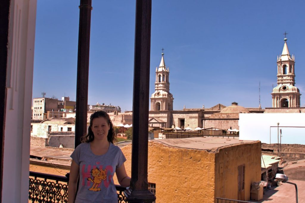 vistas de la catedral de Arequipa