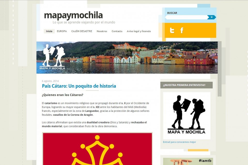 mapaymochila, nominado al Blogger Recognition Award