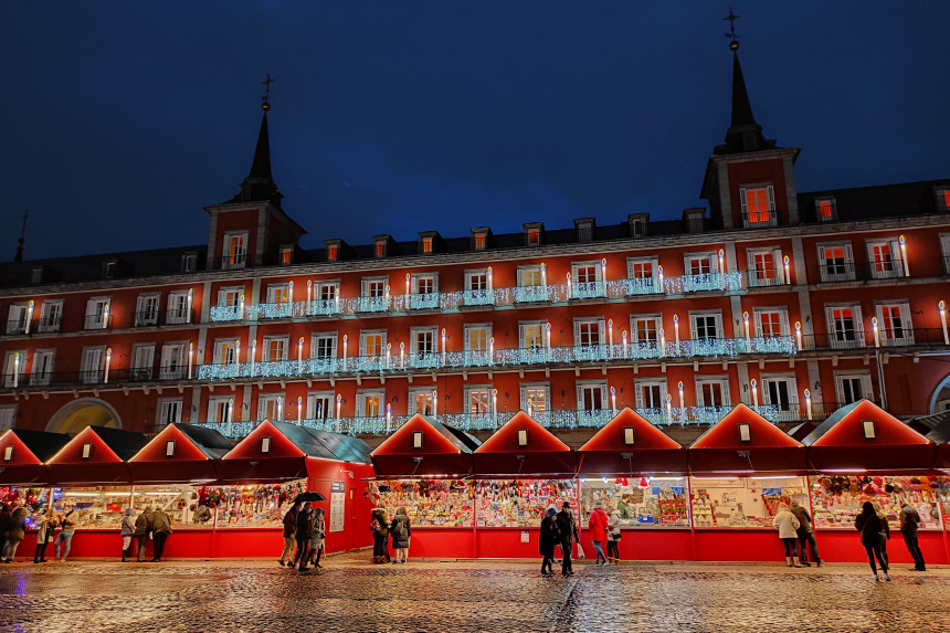 mercado tradicional de Navidad de la Plaza Mayor