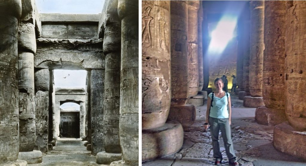 Columnas del templo de Seti I en Abidos