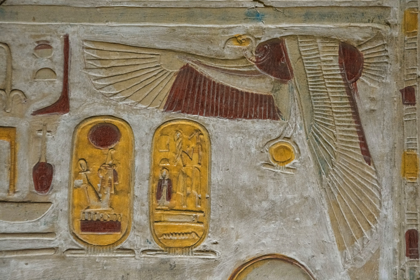 Jeroglíficos policromados de Abidos