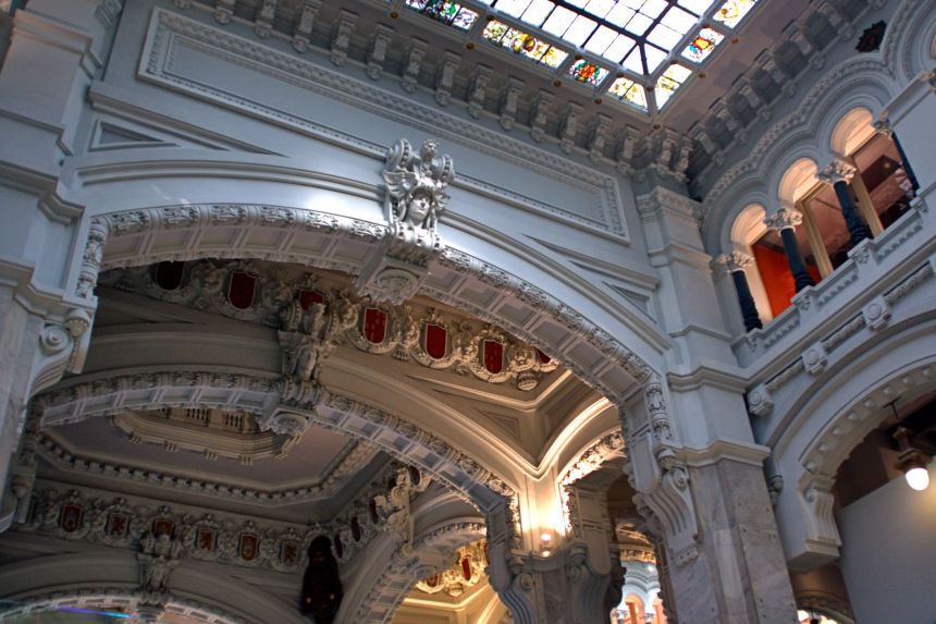 Interior del Palacio de Comunicaciones