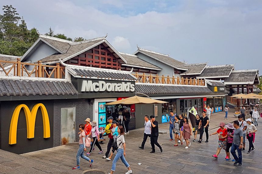 Restaurante de comida rápida en China