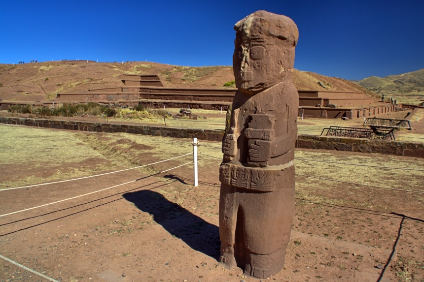 Monolito Fraile en Tiwanaku