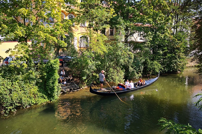 góndola en Bamberg, Patrimonio de la Humanidad en Franconia