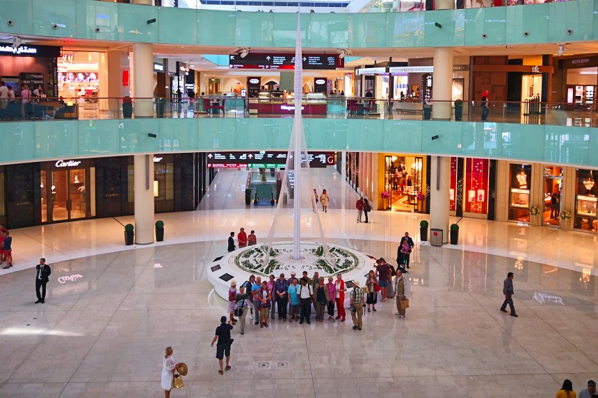 maqueta del Dubai Creek Harbour en el Dubai Mall