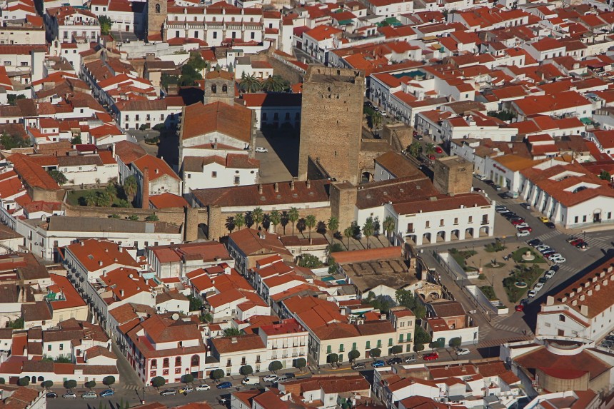 Olivenza desde el cielo