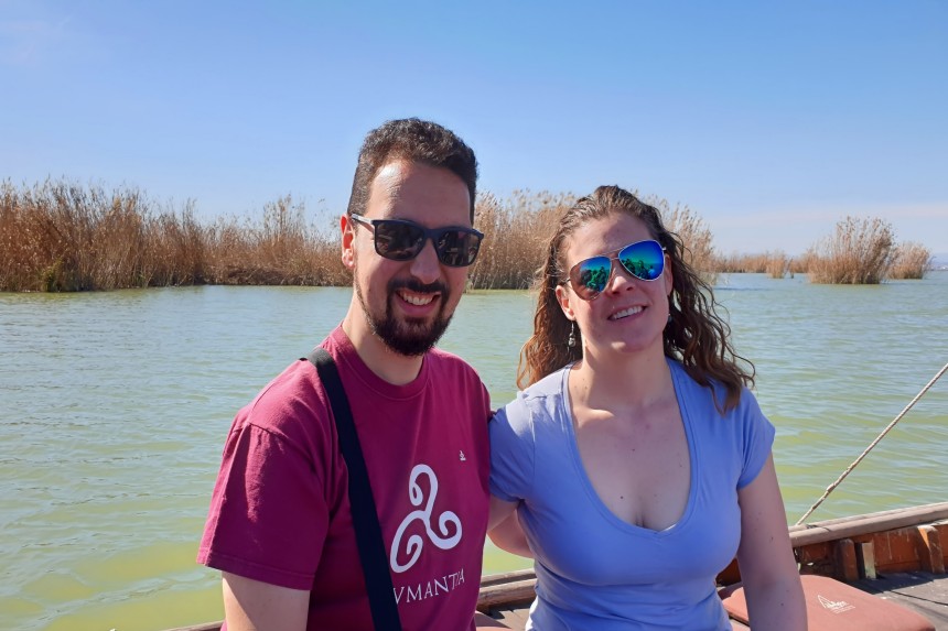 mapaymochila en un paseo en barca por La Albufera