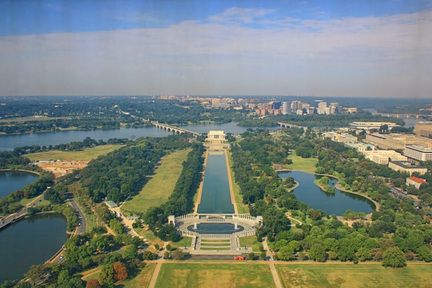 National Mall desde el monumento a Washington