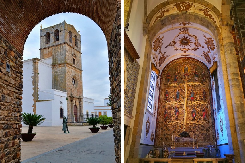 Santa María del Castillo y retablo del "Árbol de Jesé"