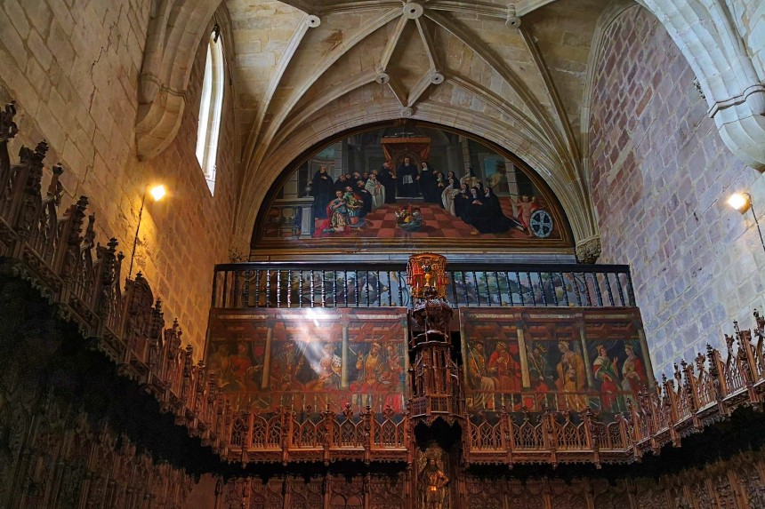 coro de Santa María la Real en Nájera