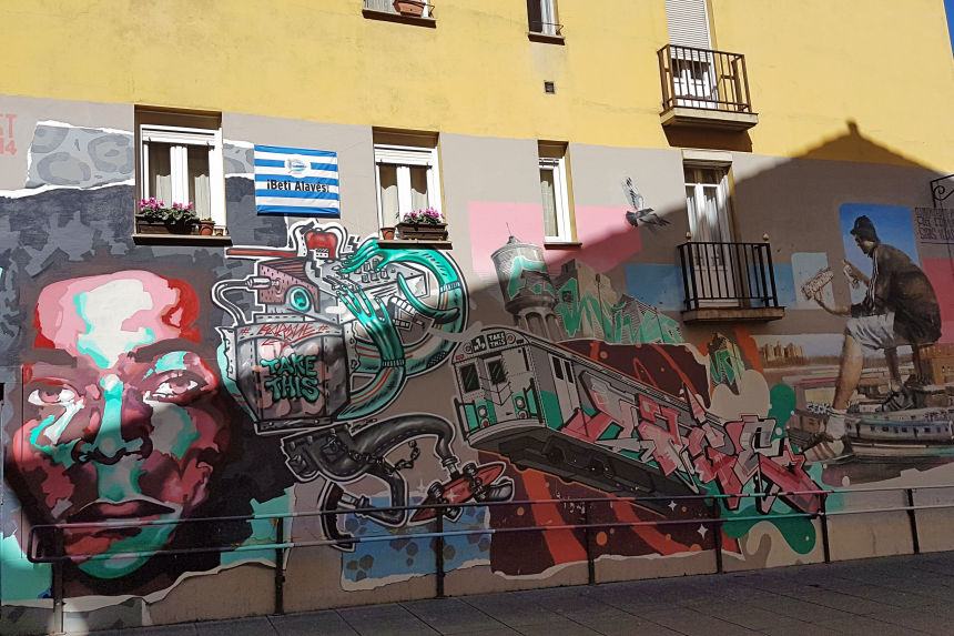 arte urbano en Vitoria