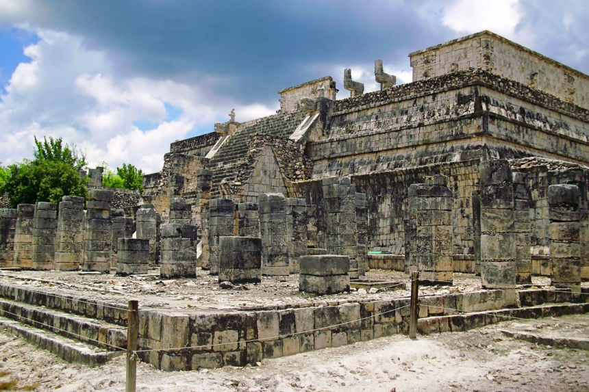 Templo de los Guerreros y de las Mil Columnas en Chichén Itzá