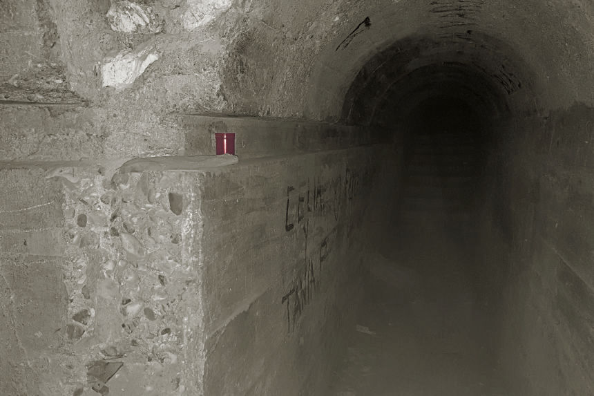 interior de un bunker