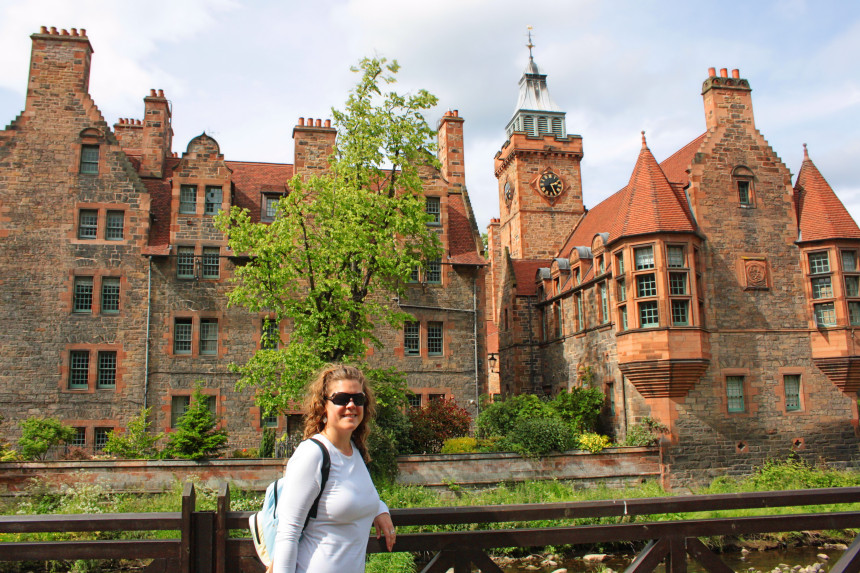 Well Court Hall y la torre del reloj