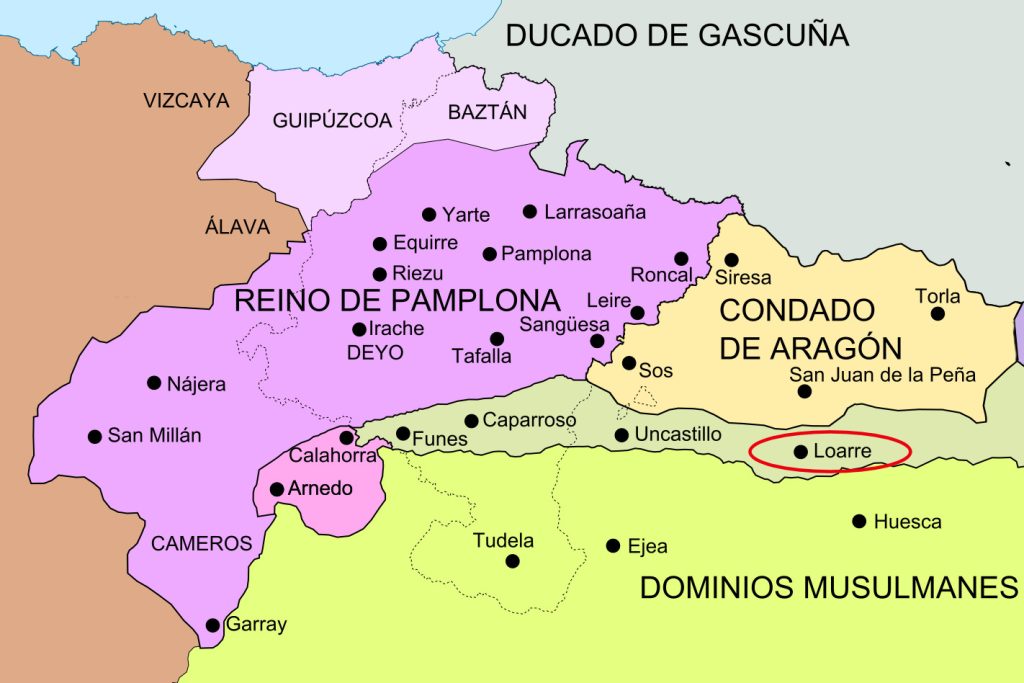 Mapa del Reino de Pamplona