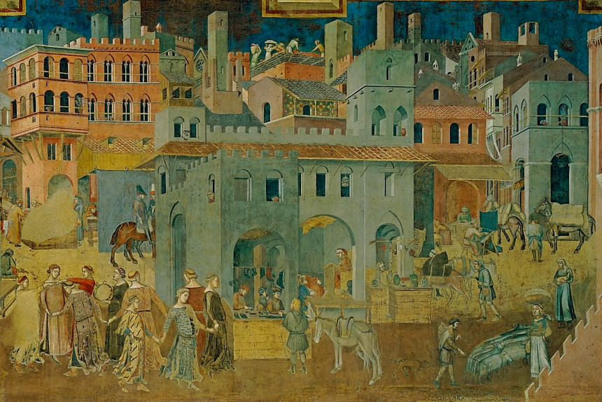 La alegoría del Buen y Mal Gobierno de Ambrogio Lorenzetti