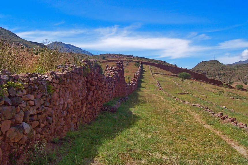 Las extensas ruinas de Pikillacta, cerca de Ollantaytambo