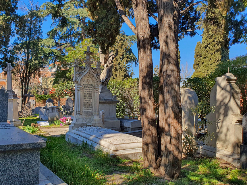 cementerio inglés en Madrid