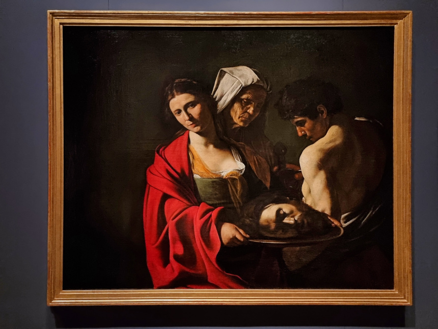 Salomé con la cabeza del Bautista de Caravaggio